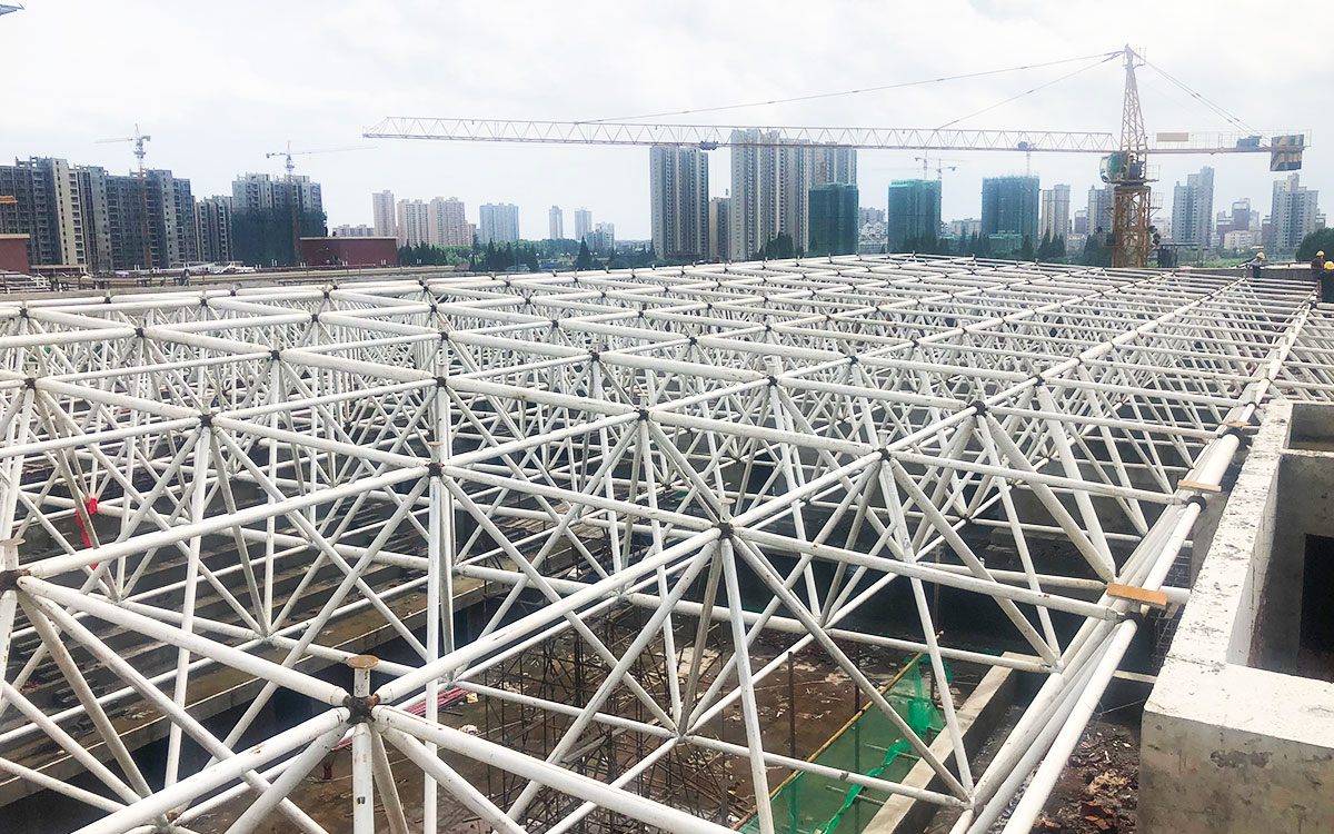 安乡金海学校建设项目—食堂及体育馆屋面钢结构